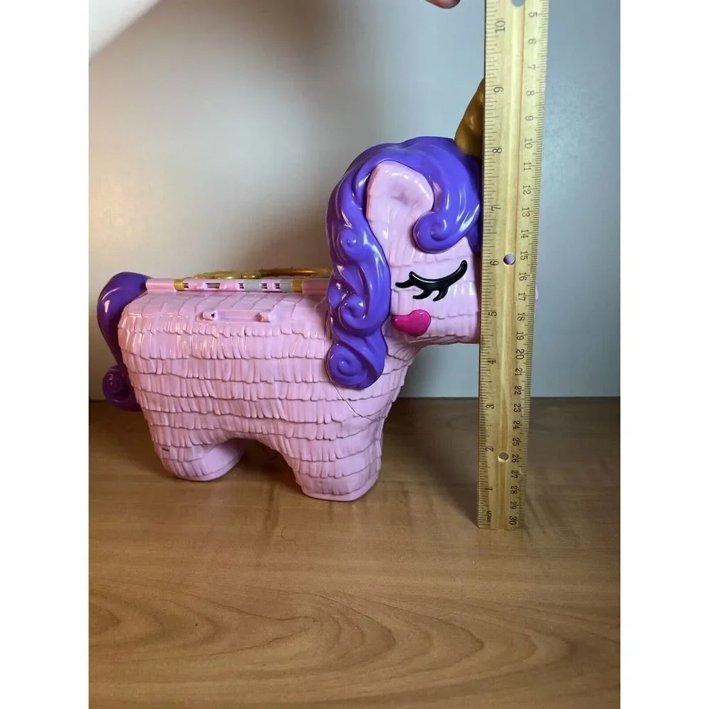 Polly Pocket Pink & Purple Unicorn Party Playset Toy